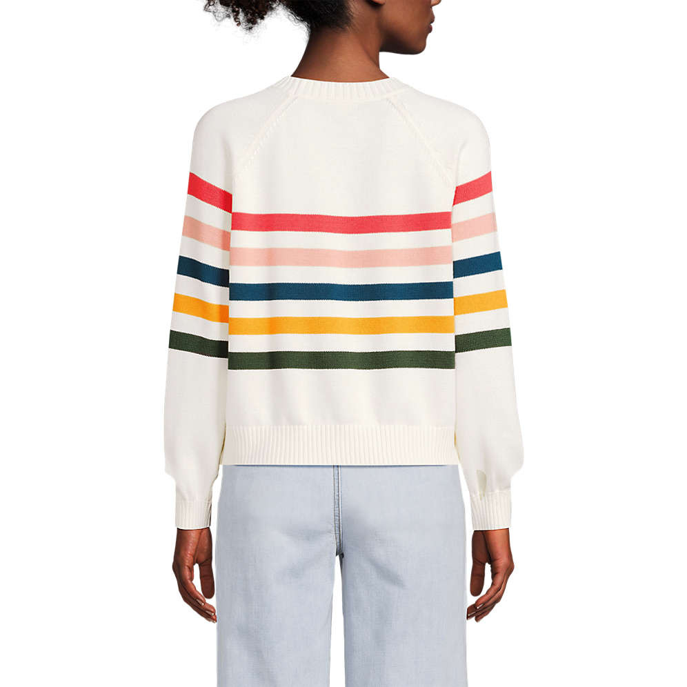 Women's Drifter Raglan Sleeve Easy Fit Sweater | Lands' End (US)