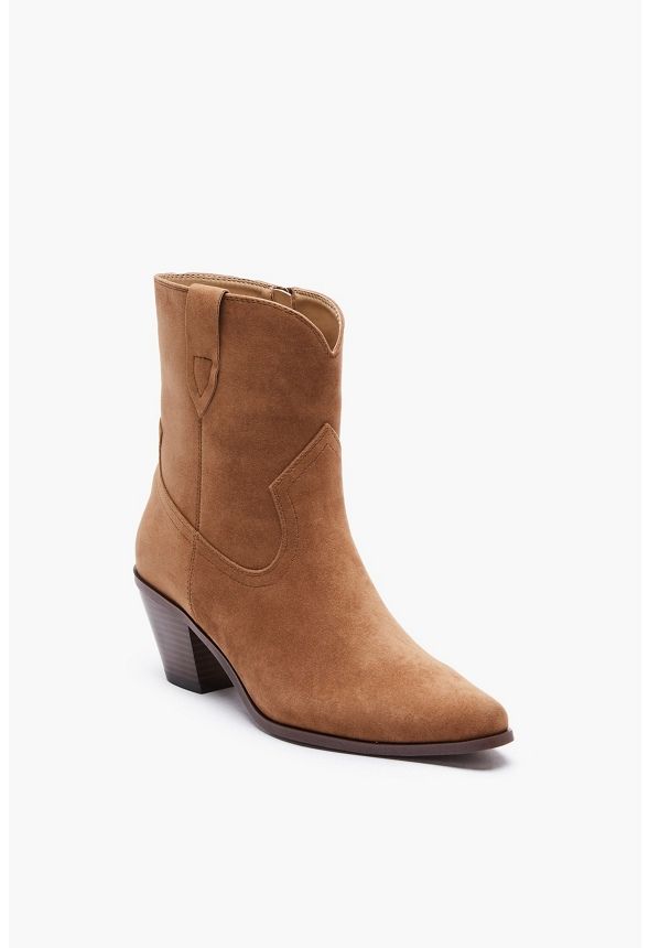 Colby Western Heeled Bootie | JustFab