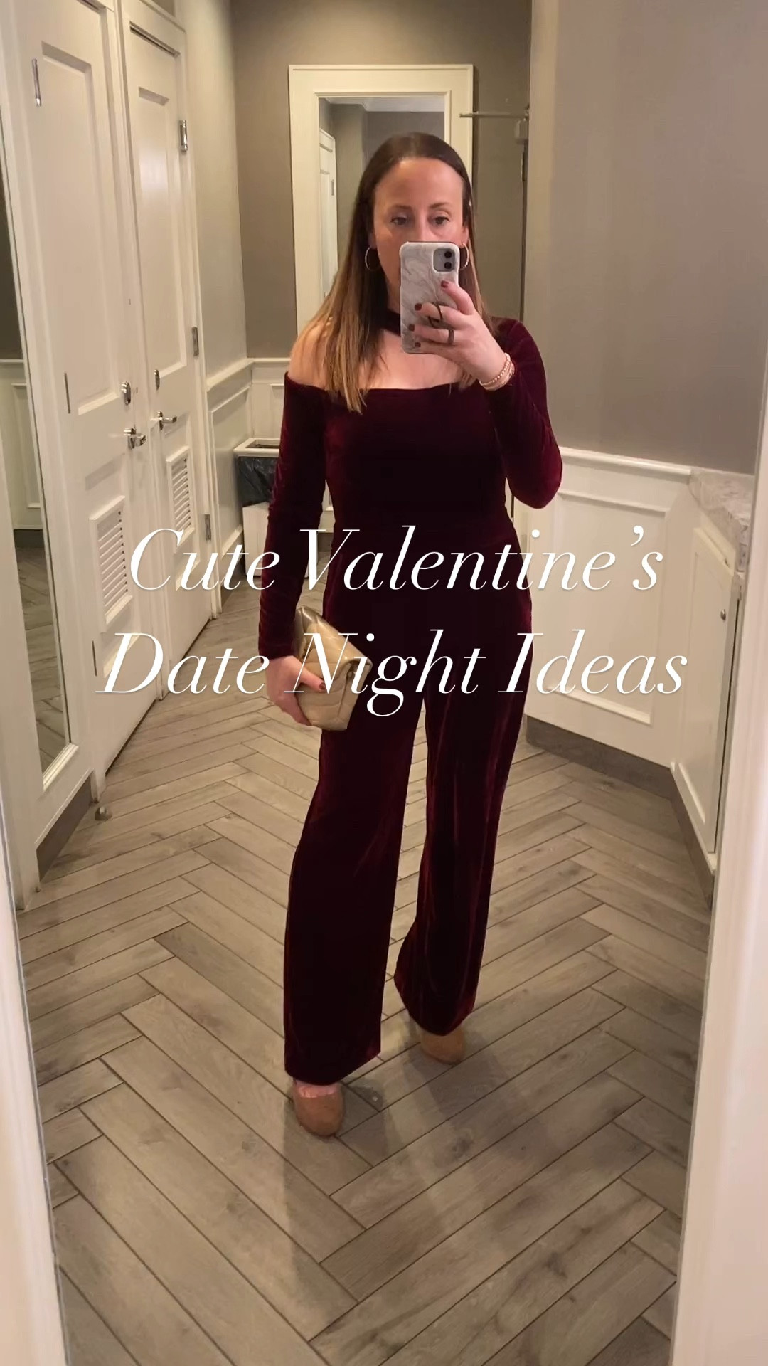 I love a pretty jumpsuit. // Valentines Day outfit. Date night. Winter event. Valentines Day. Wedding guest. Bag  

#LTKSeasonal #LTKParties #LTKStyleTip