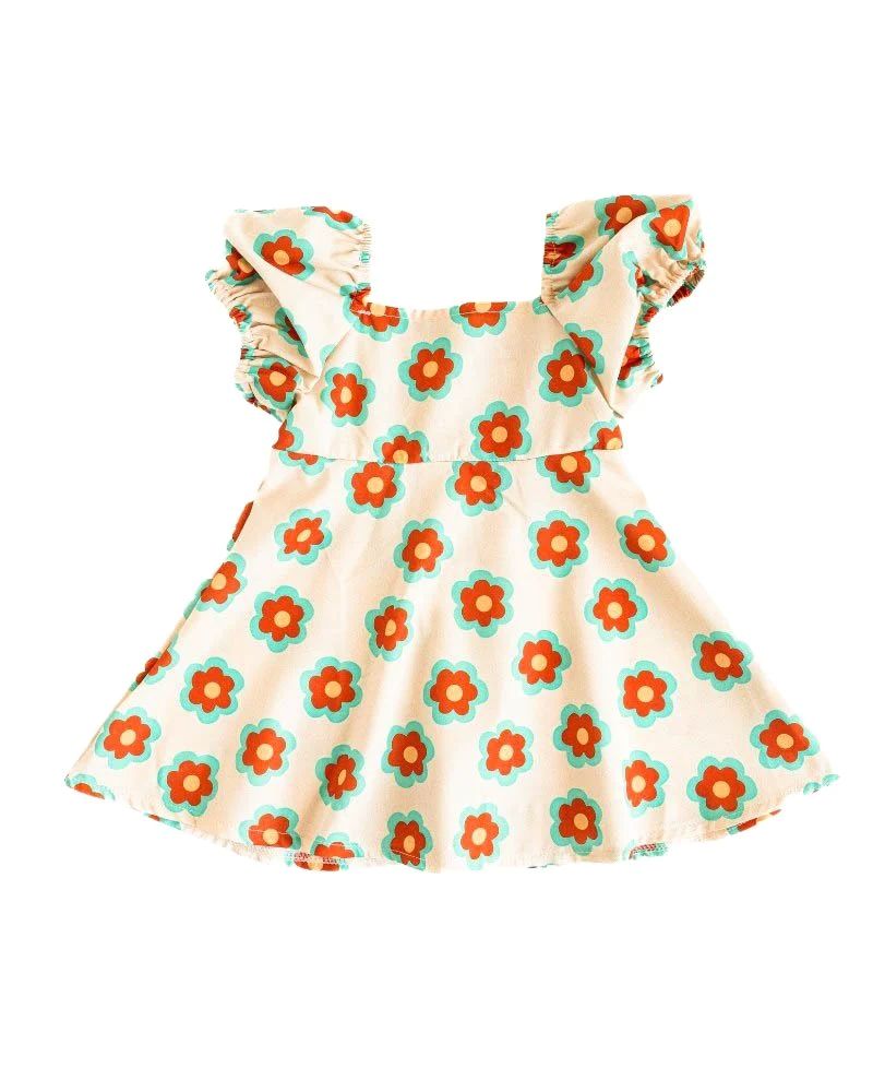 Bea Puff Sleeve Mini Dress - Flower Crown | Bailey's Blossoms
