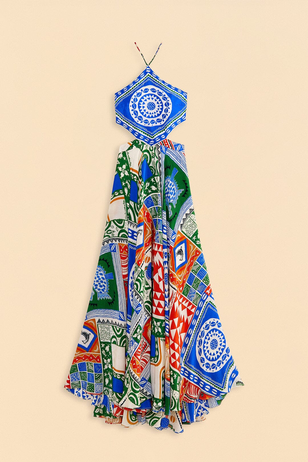 Off-White Pitta Colors Maxi Dress | FarmRio (US)