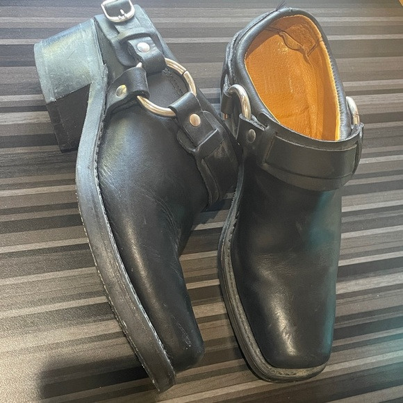 FRYE AND CO. Black Ankle Booties with Buckle | Poshmark