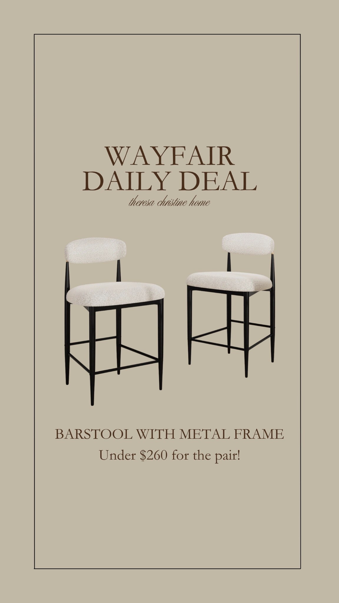 Wayfair daily deal 😍 Love these barstools! 

#LTKHome