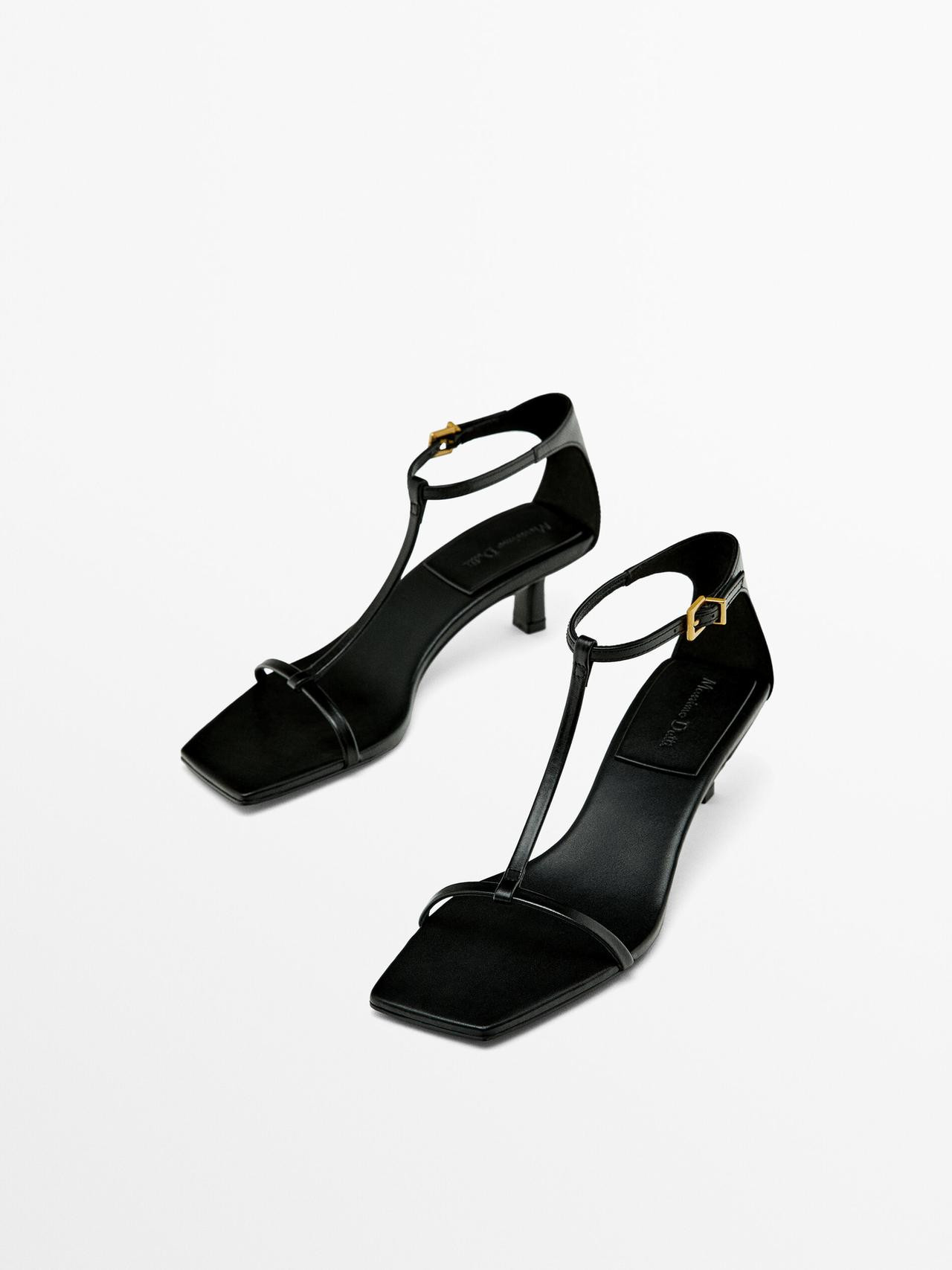 Strappy heeled sandals | Massimo Dutti UK