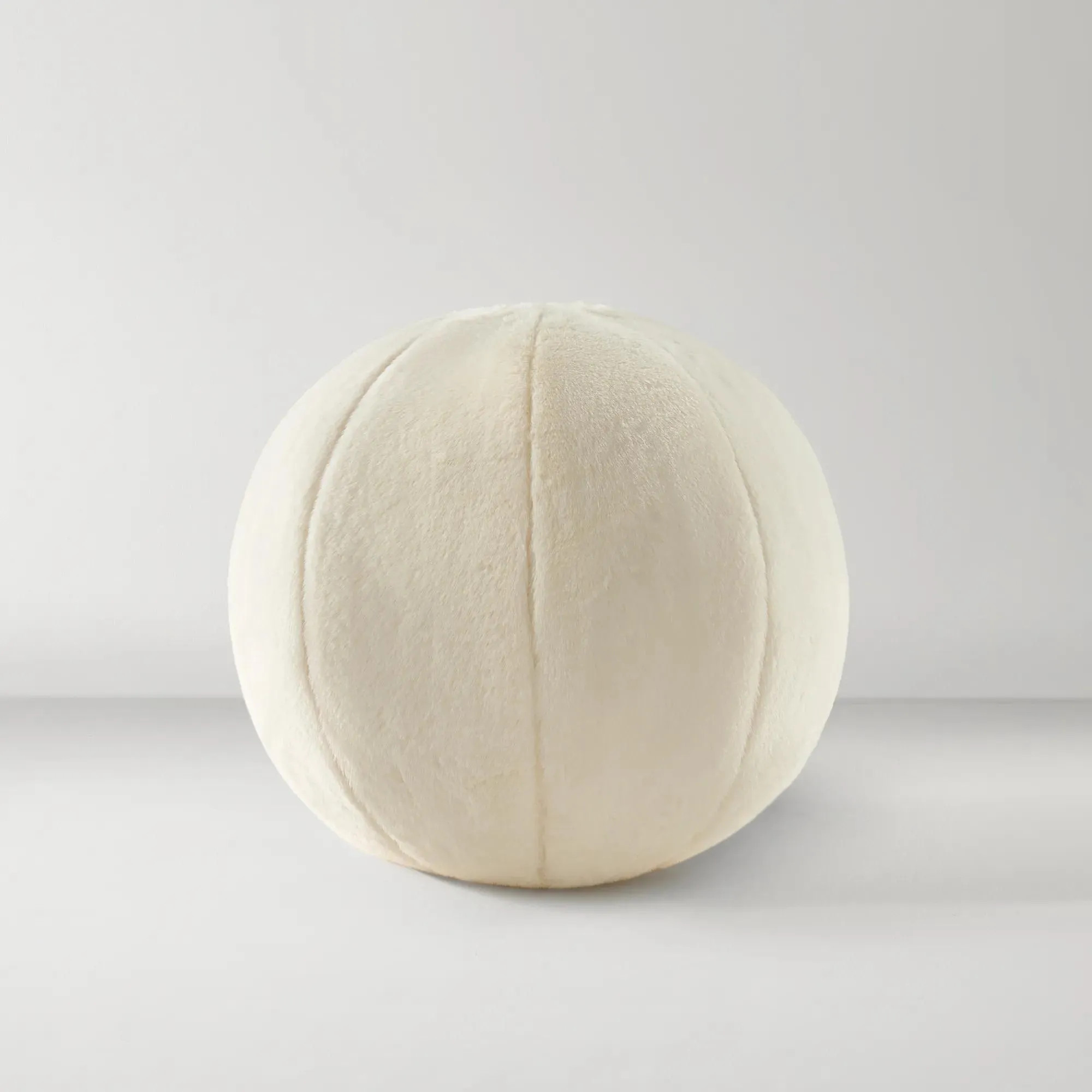 Faux Sherpa Ball Pillow 12" | Z Gallerie