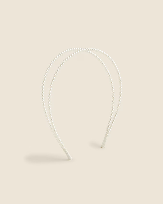 Double pearl headband | J. Crew US