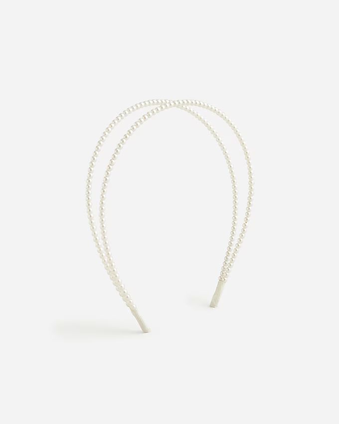 Double pearl headband | J. Crew US