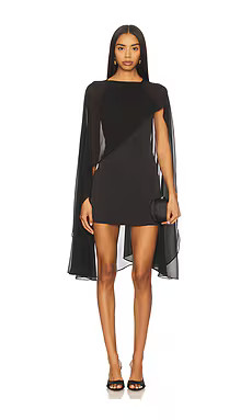 Lovers and Friends x Christina Elezaj Rita Mini Dress in Black from Revolve.com | Revolve Clothing (Global)