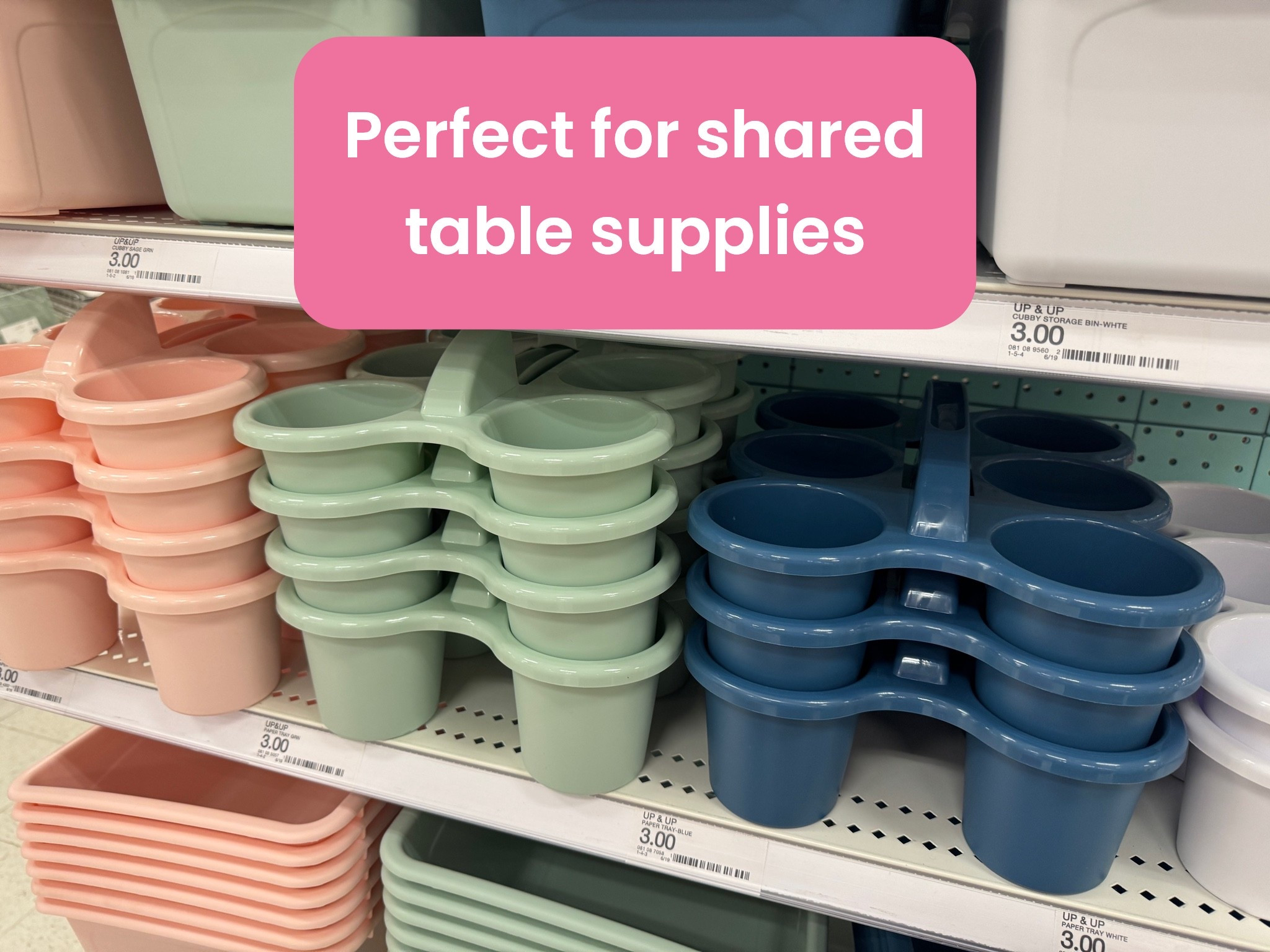 These caddies are great to use for shared table supplies!

#LTKKids