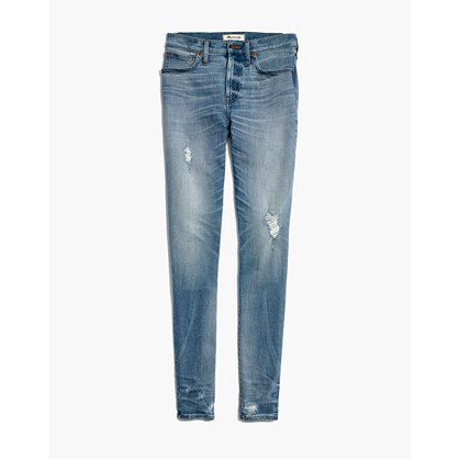9" High-Rise Skinny Jeans: Destructed-Hem Edition | Madewell