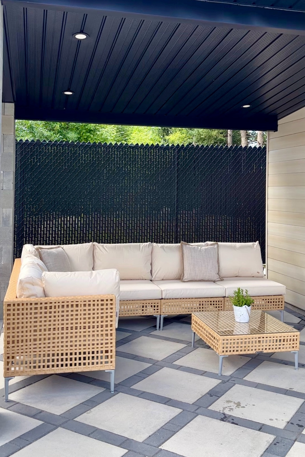 Wayfair outdoor sectional and table set! 🪴 

#LTKsummer