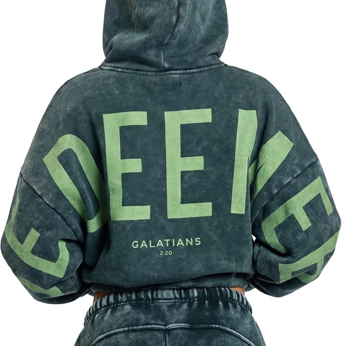 GLO | Kingdom Essential Hoodie | Redeemed | Christian Hoodie | Faith-Based Apparel | Snow Wash - ... | Amazon (US)