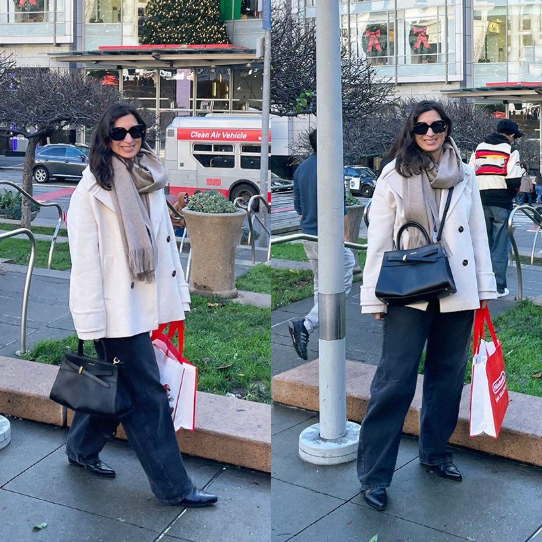 Loving this belted tote I can wear cross body or hand-held. It's so versatile! Also, my cozy peacoat is on sale! Love that! 

 #LTKOver40 #LTKSaleAlert #LTKWorkwear