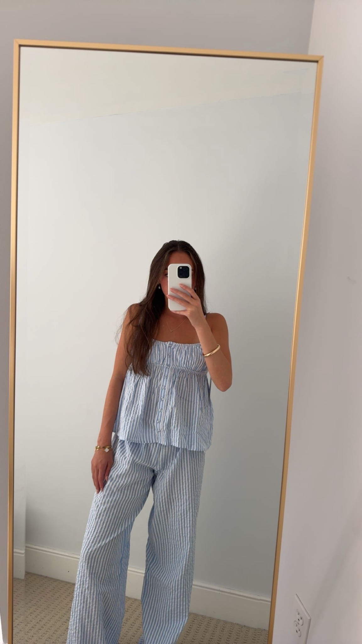 cutest blue striped set!!!