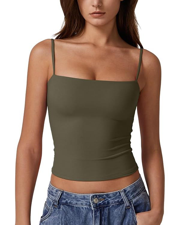 QINSEN Basic Tank Top Camisole Shirts | Amazon (US)
