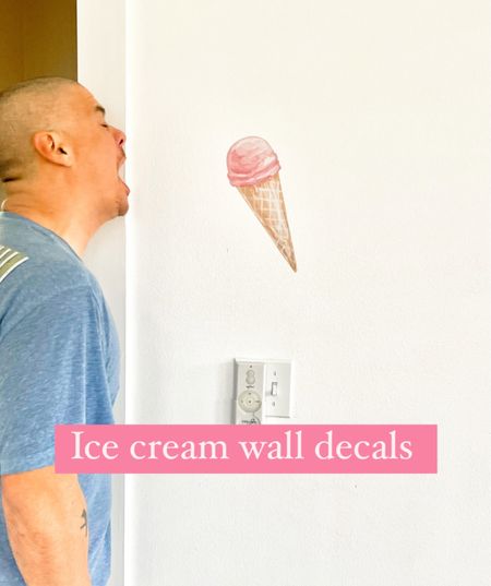 We just got these cute wall decals for our ice cream themed Airbnb and we can’t wait to put them all over the wall! Super easy to apply and they blend in. We almost went with wallpaper and I’m glad we did this instead! Perfect for a kids room too!

#LTKunder50 #LTKkids #LTKhome