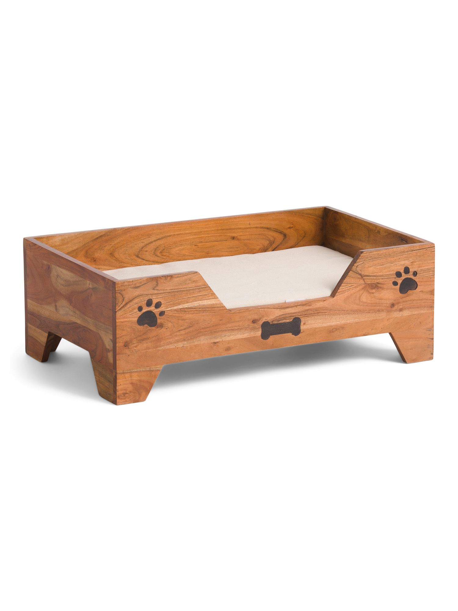 Acacia Wood Dog Bed | TJ Maxx