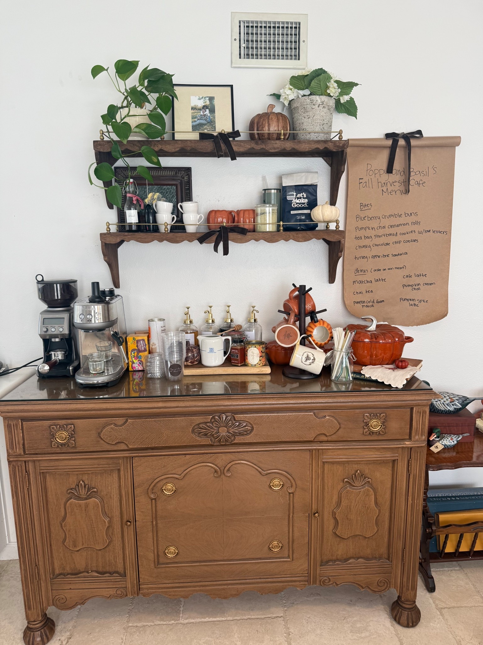 Our coffee station all decorated for fall!! 

#LTKSeasonal #LTKParties #LTKHome