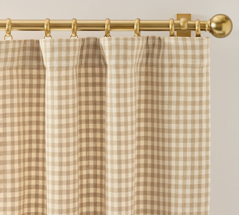 Blaine Check Curtain | Pottery Barn (US)