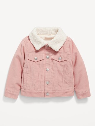 Unisex Sherpa-Collar Corduroy Trucker Jacket for Toddler | Old Navy (US)