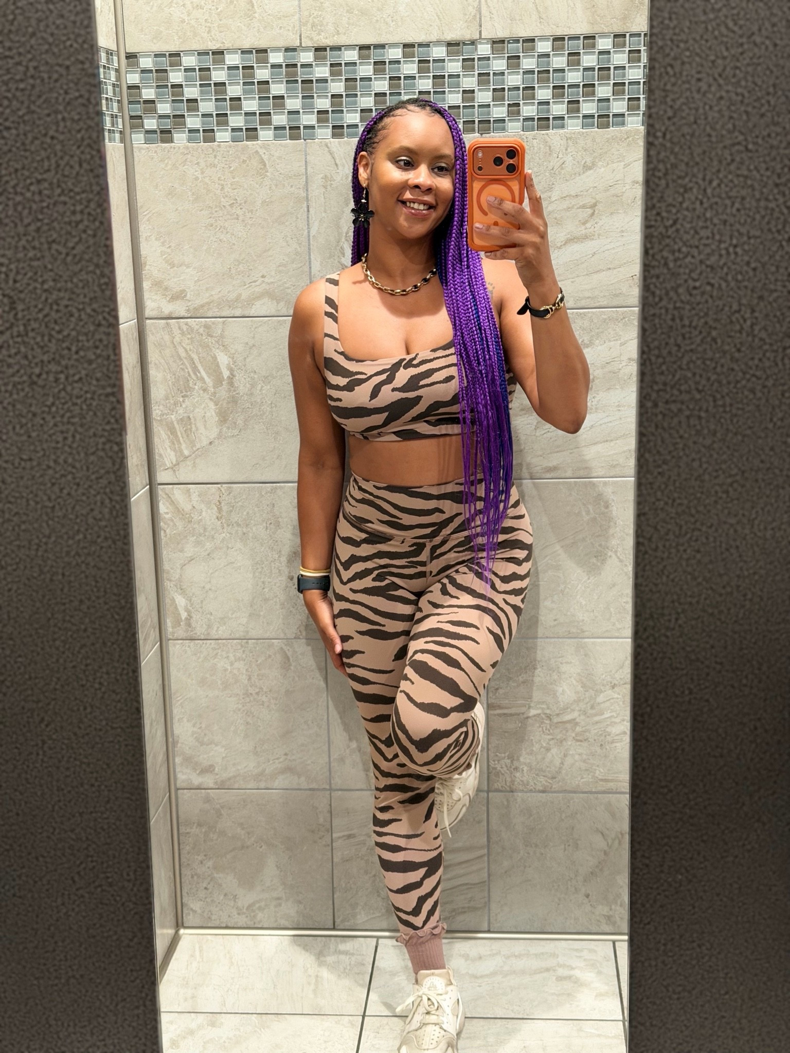 what I wore to the gym.. upper body day. Found at old navy back to school sale. Love a great deal! So soft stretchy and comfortable. I sized up in leggings, recommend trying on two sizes.

#LTKActive #LTKSaleAlert #LTKfitnessgoals