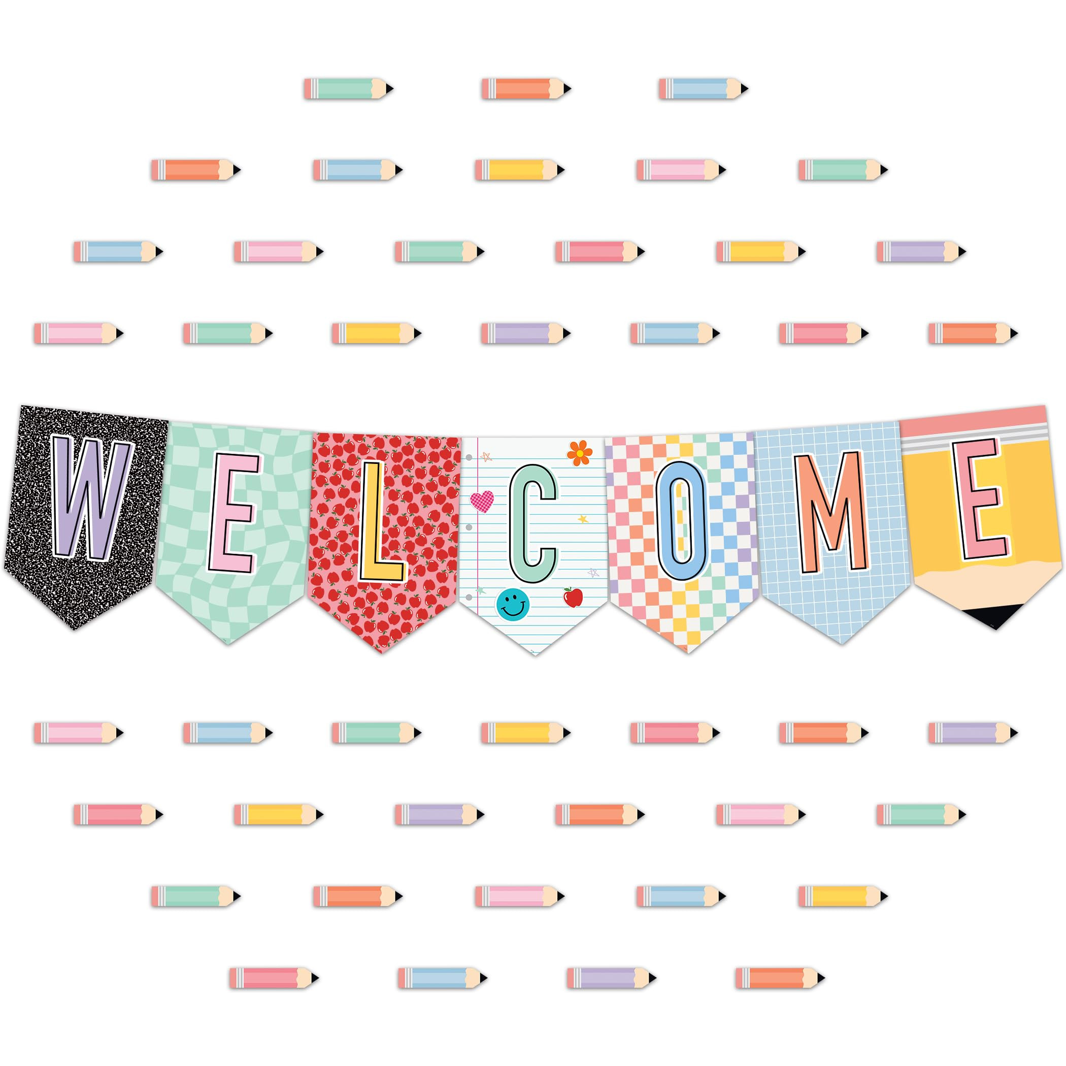 Teacher Created Resources Cool for School Pennants Welcome Bulletin Board (TCR9301) | Amazon (US)