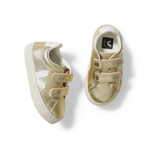 Kid Veja Esplar Gold Sneaker | Janie and Jack