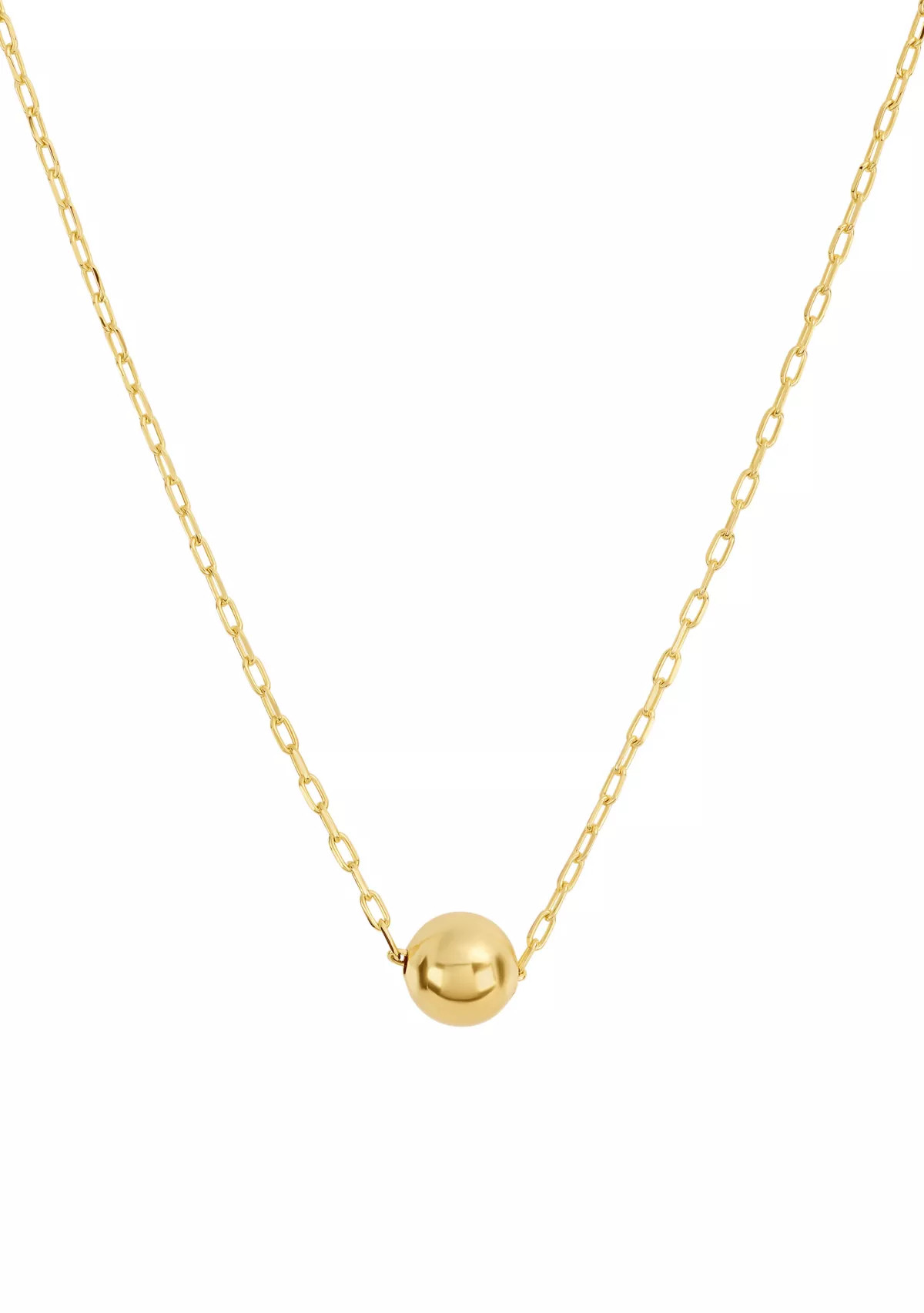 Gold Plated Ball Chain Necklace | Belk