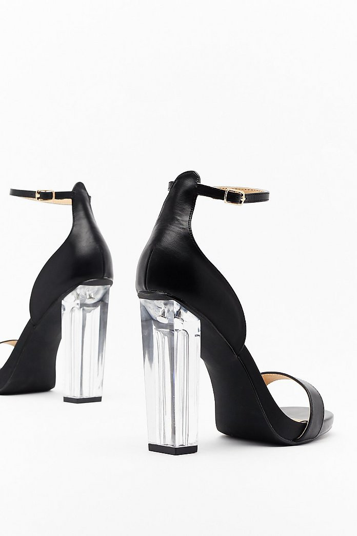 See Through Their Lies Wide Fit Transparent Heels | NastyGal (US & CA)