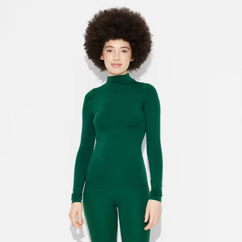 Women's Game Day Long Sleeve Mock Turtleneck T-Shirt - Wild Fable™ | Target