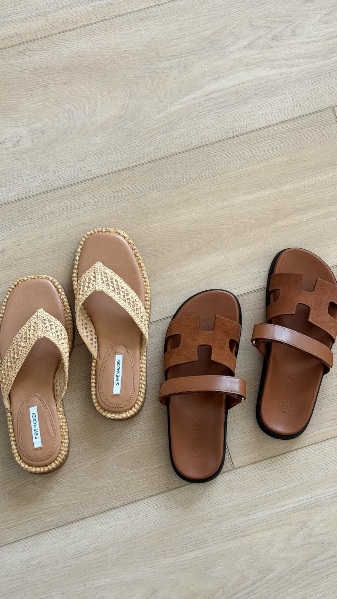 Summer sandal lineup ☀️🤎 
Loving the Steve Madden BELLA raffia sandals for beach days + vacation outfits, and the MAYVEN camel suede sandals for an everyday elevated look. Both are insanely comfy, versatile, and give that effortless luxe vibe with every outfit ✨

#LTKootd #LTKSeasonal #LTKmomlife
