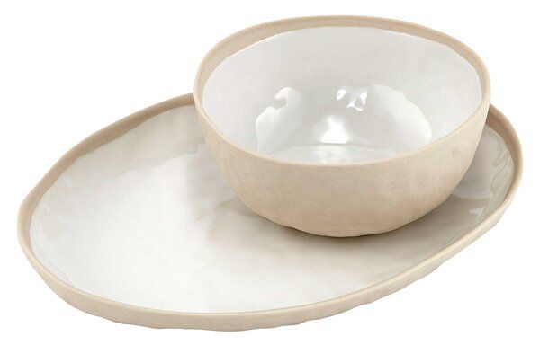 liv interior - Ovaler Frühstücksteller Keramikserie BLANC und NOIR | Avocadostore | Avocadostore DE