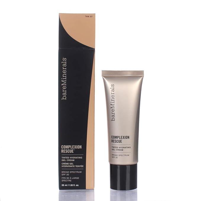 Amazon.com: bareMinerals Complexion Rescue Hydrating Tinted Cream Gel SPF30, 35ml, 07 Tan 1.19 Fl... | Amazon (US)