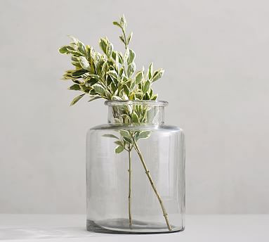 Shouldered Clear Glass Vase | Pottery Barn (US)