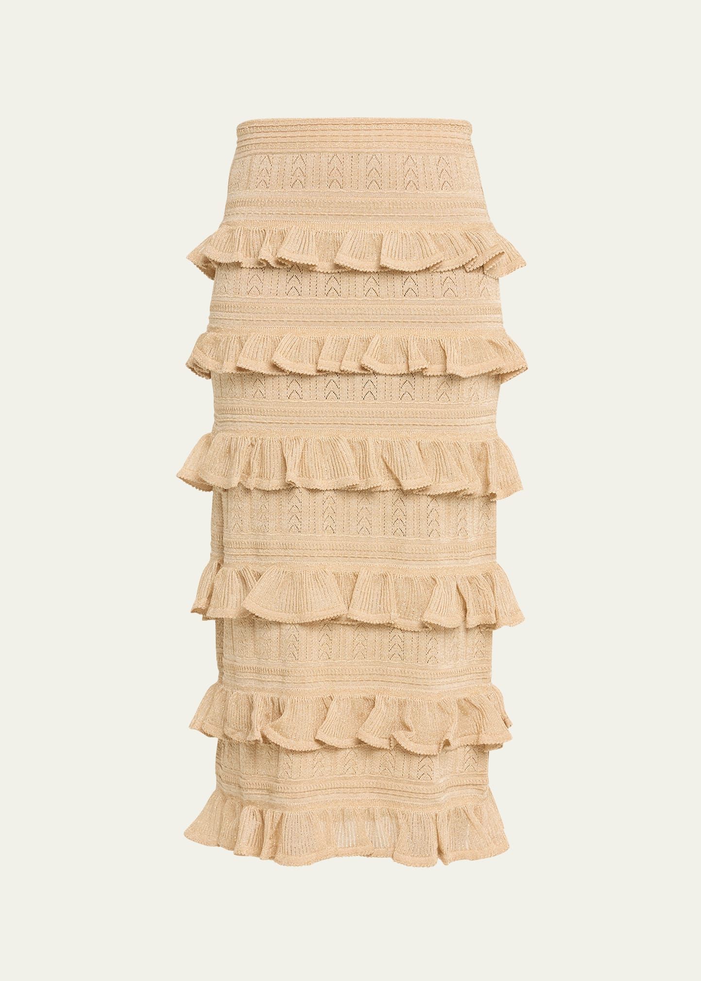 Zimmermann Matchmaker Sparkly Ruffle Skirt | Bergdorf Goodman