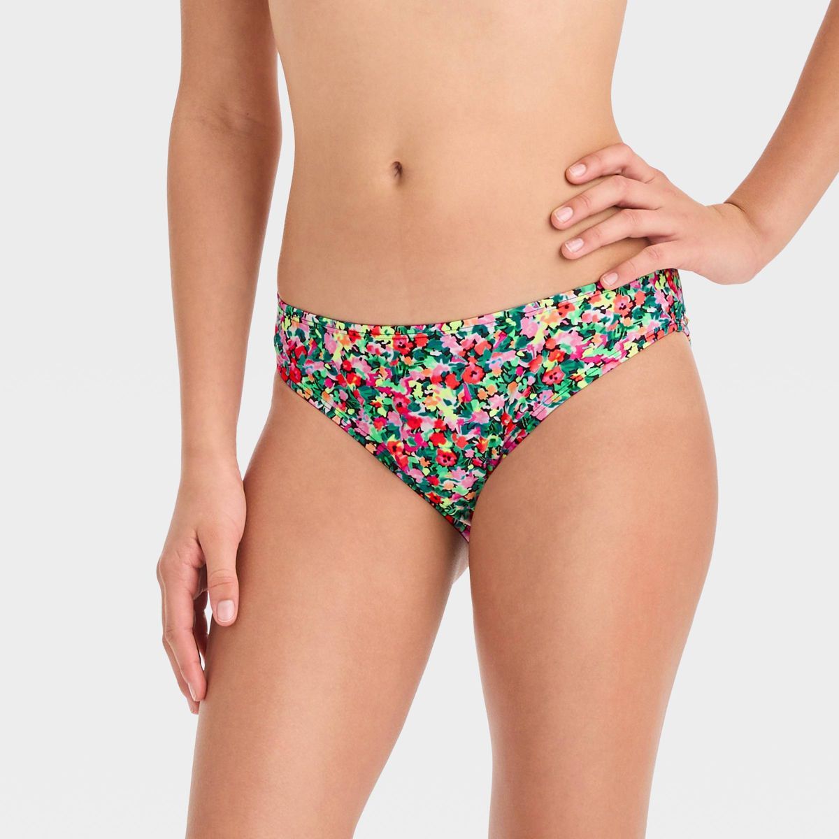 Girls' 'Sweet Summer Disty' Floral Printed Bikini Swim Bottom - art class™ | Target