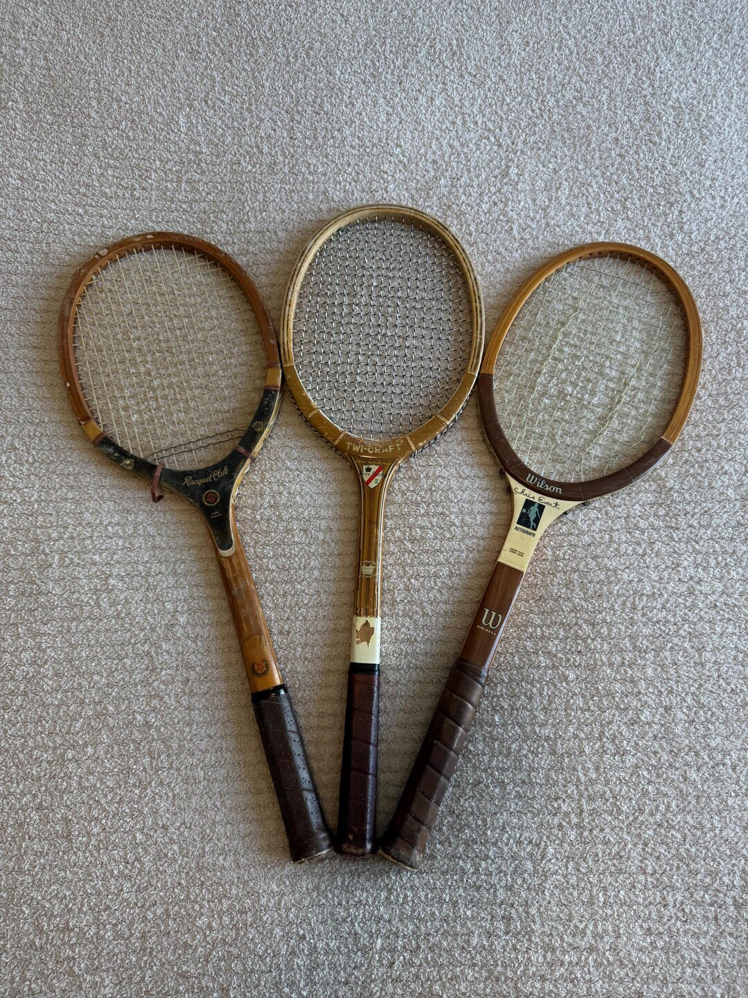 Amorvincittennis|lot of 3 Vintage Tennis Rackets|tennis Gift|love Tennis|tennis Racket|vintage|te... | Etsy (US)