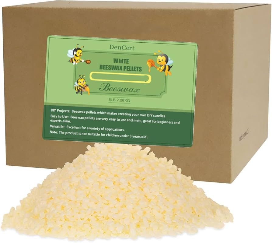Beeswax Pellets 10LB Beeswax Triple Filtered Beeswax Pastilles for Candle Making Great for DIY Pr... | Amazon (US)