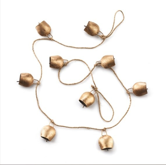 Rustic Recycled Bell Garland | Etsy (US)