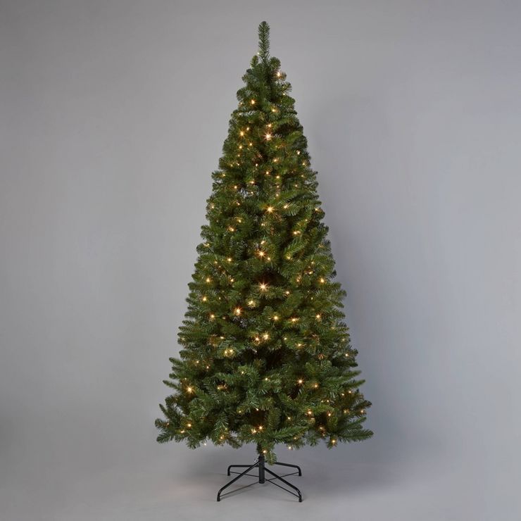 7.5&#39; Pre-Lit Alberta Artificial Christmas Tree LED Dual Color Lights - Wondershop&#8482; | Target