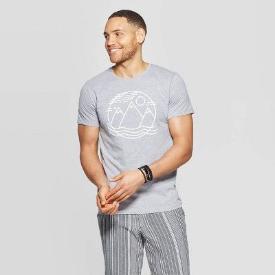 Men's Standard Fit Short Sleeve Graphic T-Shirt - Goodfellow & Co™ Masonry Gray | Target