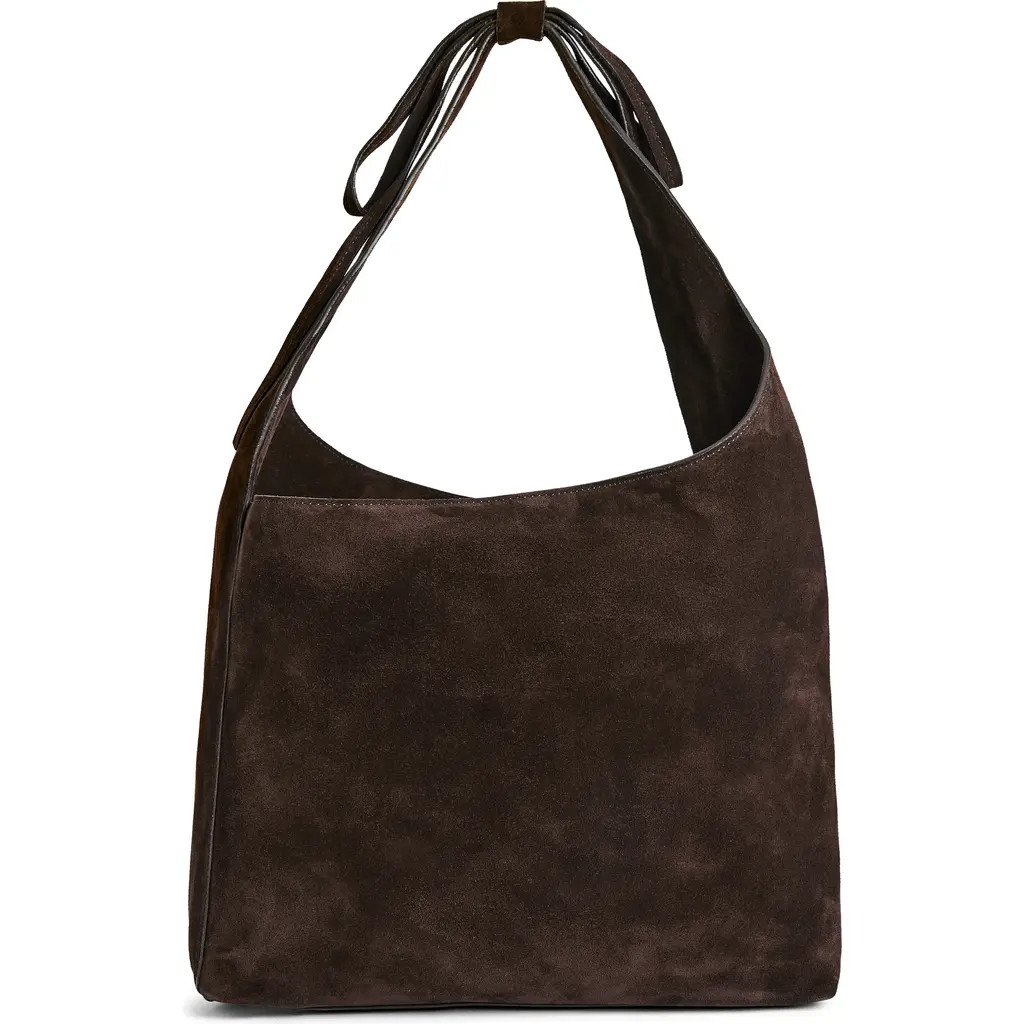 Reformation Medium Vittoria Leather Tote in Boss Suede at Nordstrom | Nordstrom