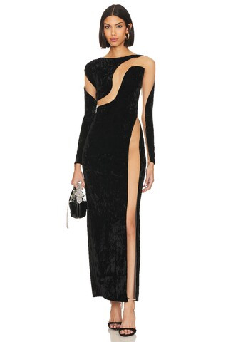 NBD Fareena Maxi Dress in Black from Revolve.com | Revolve Clothing (Global)