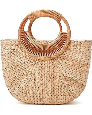 Tote Bag for Women Large Straw Beach Bag Summer Woven Tote Bags Straw Hobo Handbag Purse Fashion ... | Amazon (US)