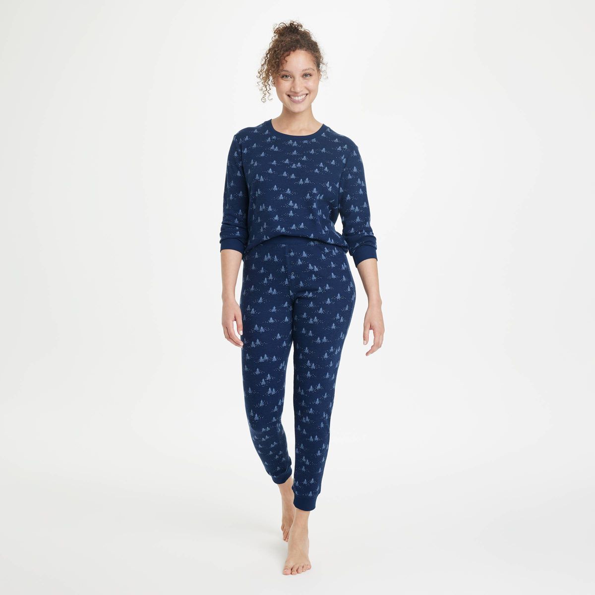 Women's Thermal Pajama Set - Stars Above™ Blue XS | Target