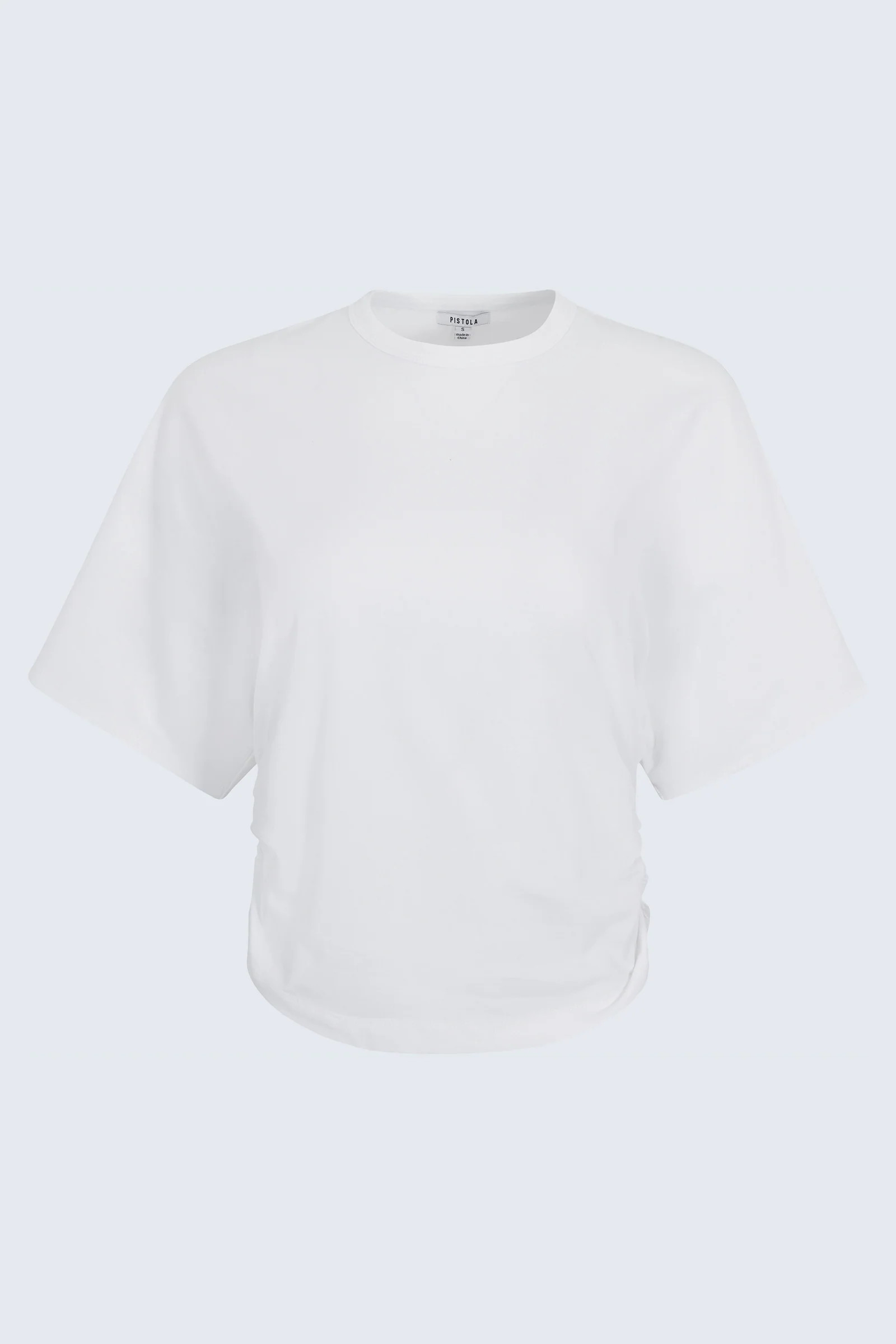 Veronica Kimono Sleeve Fitted Tee - White | Pistola Denim