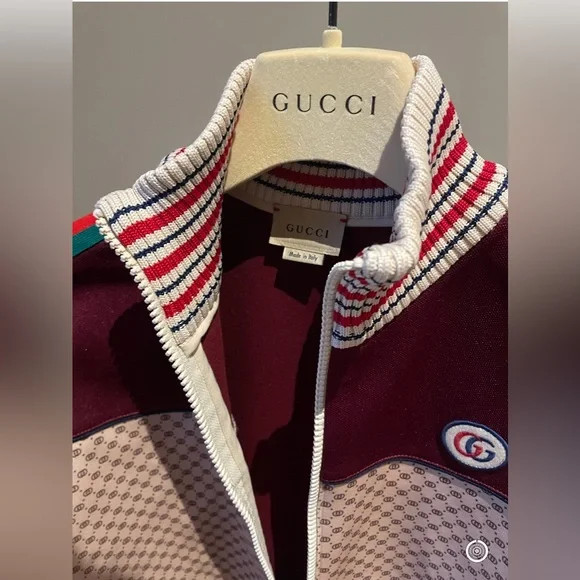 BNIB AUTHENTIC GUCCI GG jacquard cotton jacket WITH GUCCI cloth hanger | Poshmark