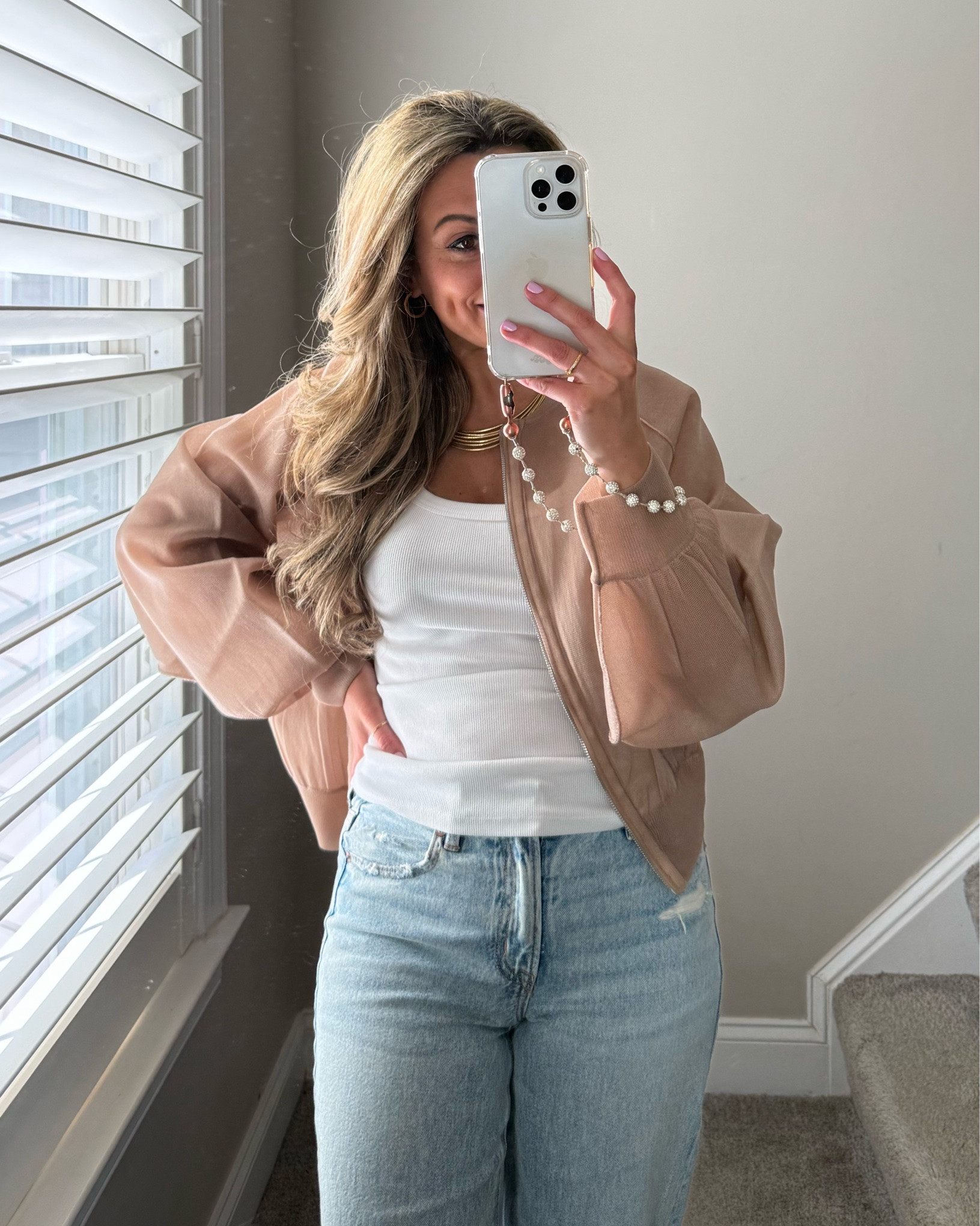 Perfect bomber jacket for spring and summer, I sized up to a medium for reference.

#LTKootd #LTKmomlife #LTKSeasonal