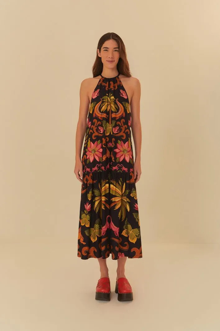 Vestido Cropped Estampado Amazônia Chic | Farm Rio (BR)