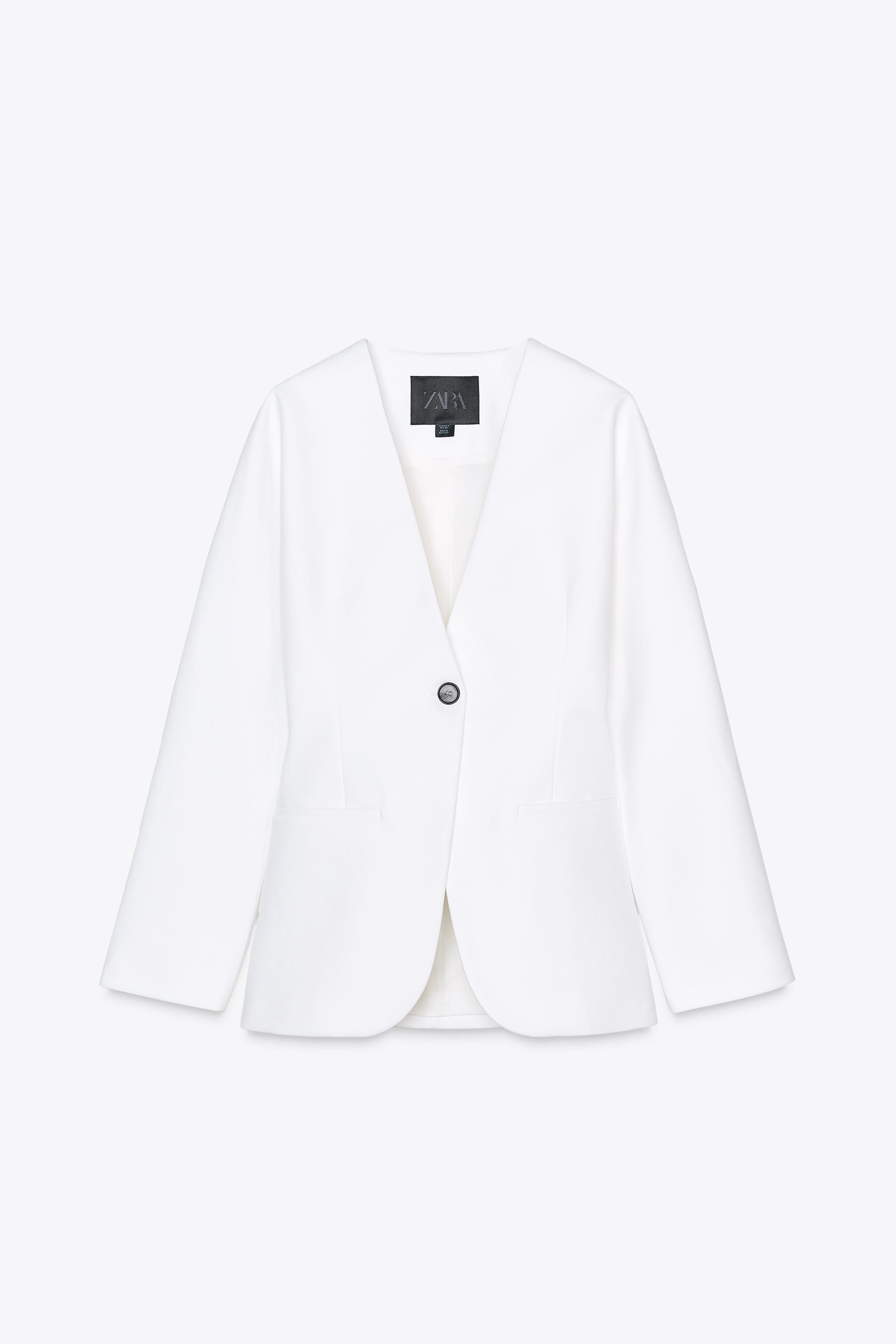 100% LINEN FITTED BLAZER ZW COLLECTION | Zara US